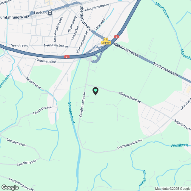 3.5-Zimmer-Attikawohnung in Gewerbehaus mit zwei grossen Terrassen - Karte