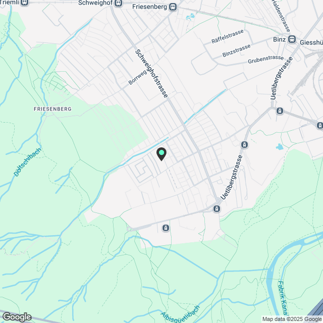 Erstvermietung "Zur Schürwies" in Zürich - am Fusse des Uetlibergs - Karte