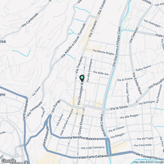 Modernes 4.5-Zimmer-Apartment in neuem Wohnkomplex in Lugano - Karte