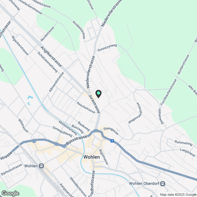 Senioren- und Generationenwohnen im Belano Zuhause in Wohlen - Karte