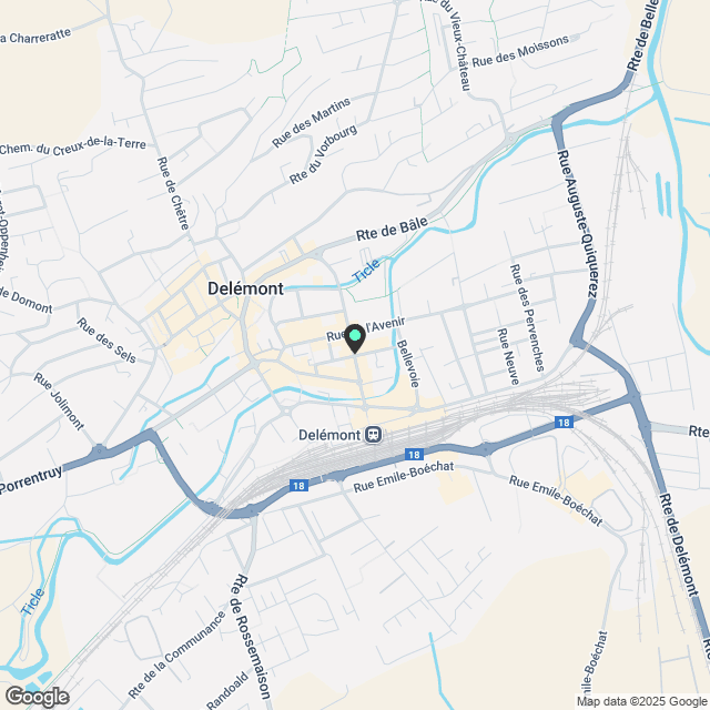 A louer Magnifique Appartement de 3.5 picès. en PPE au 3em étage. - Karte