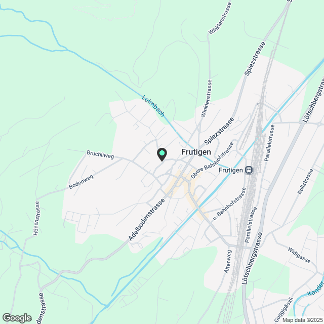 Moderne 4.5-Zimmer-Dachwohnung mit Bergblick in Frutigen - Karte