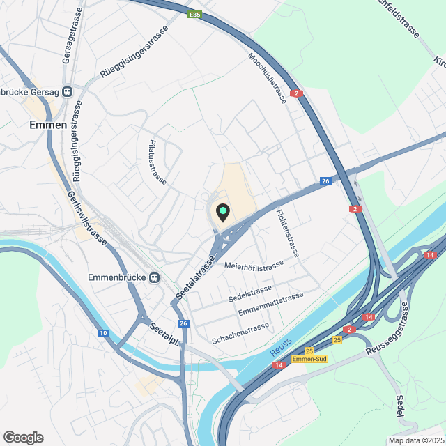 Wohnung im Herzen von Emmen - Karte