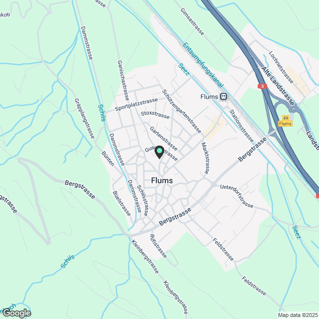Erstvermietung von grosszügiger 3.5-Zimmerwohnung im EG - Karte
