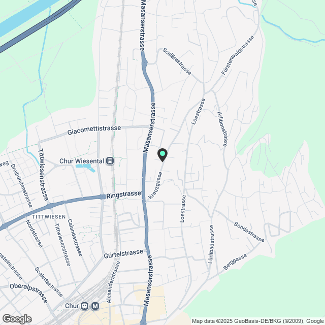 Hoch über den Dächern von Chur - 4.5 Zimmer Dachwohnung - Erstbezug - Karte