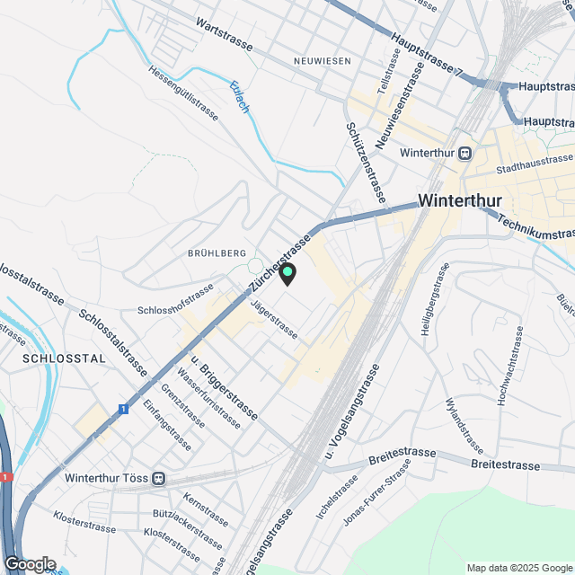 Moderne 2.5-Zimmerwohnung in der Lokstadt - Karte