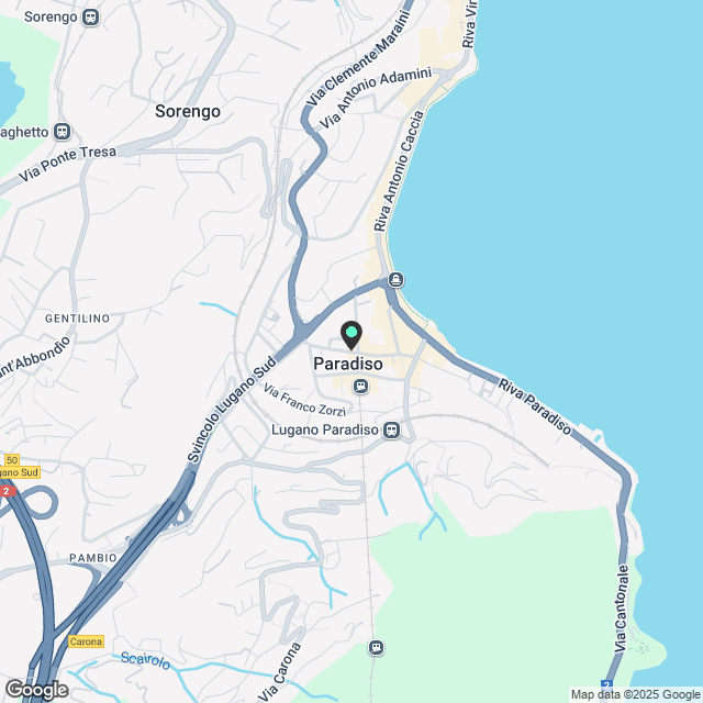 Wohnung Möbliert in Paradiso - Karte