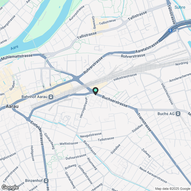 Wunderschönes Loft im Herzen von Aarau - Karte