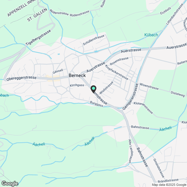 Wohnen über den Dächern von Berneck - Karte