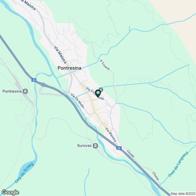 Abitaziun Suot Cruscheda Nr. 2 - Pontresina (Jahresmiete) - Karte