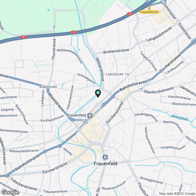 Modern möblierte Wohnung in Frauenfeld, TG – Wohnen in urbaner Zent... - Karte