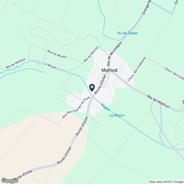 3.5 Zimmerwohnung im 2. Stock zu vermieten in Mathod - Karte