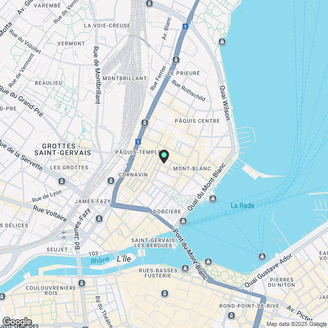 City Pop Geneva – Surville: Modern Living with Flexibility and Comfort - Karte