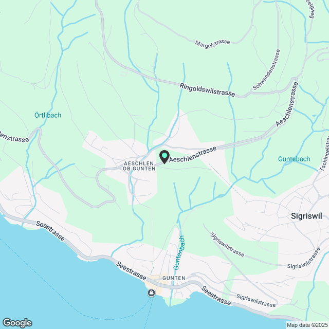 Traumhafte 3-Zimmer-Wohnung mit atemberaubendem Berg- und Seeblick in Aeschlen ob Gunten - Karte