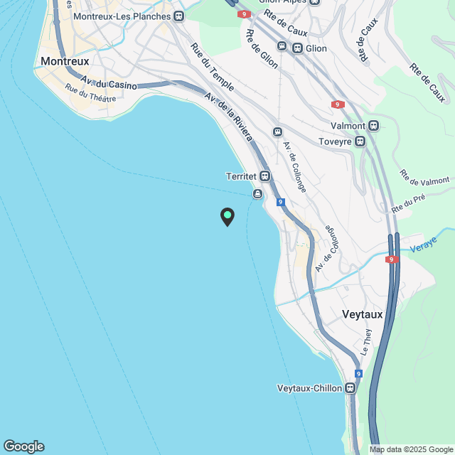 Wohnung mit 3.5 Zimmern in Territet - Karte