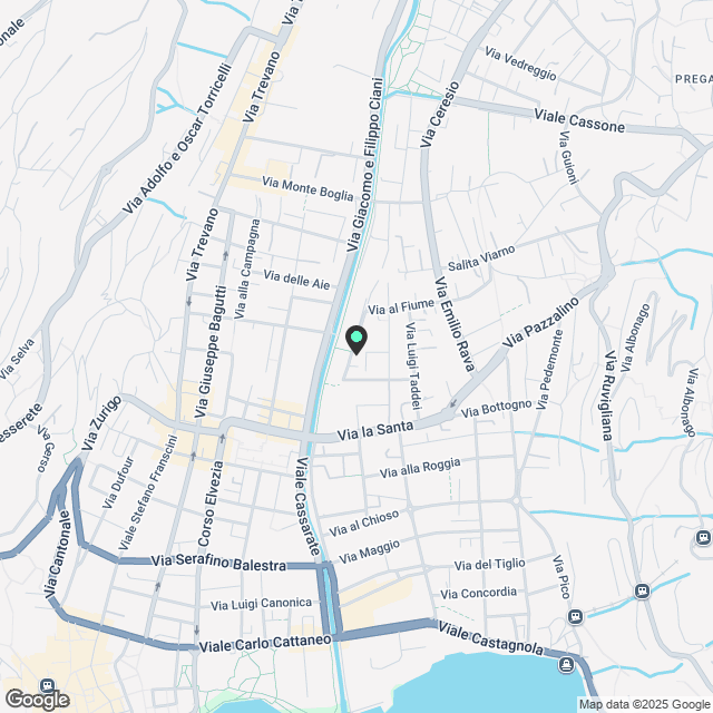 Moderne möblierte Einzimmerwohnung nahe dem USI/SUPSI-Campus - Karte