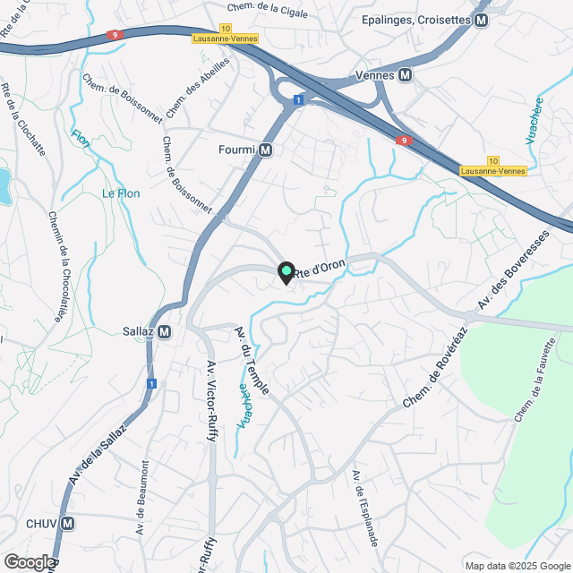 2.5 p Wohnung in einem Neubau in Lausanne - Karte