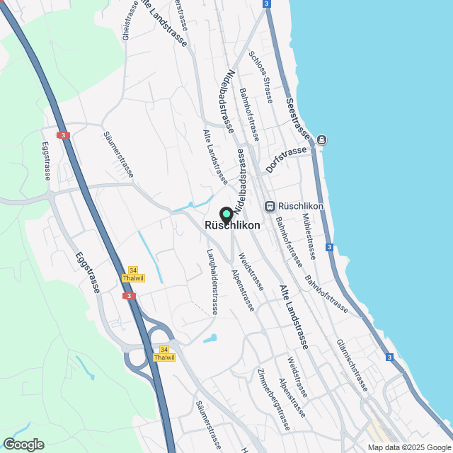 Privilegiert wohnen am Zürichsee mit 5.5-Zimmer-Residenz mit Privatpool, Garten, See-und Bergsicht - Karte