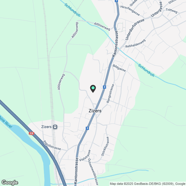 Moderne 3.5-Zimmerwohnung im Gerbi Zizers - Karte