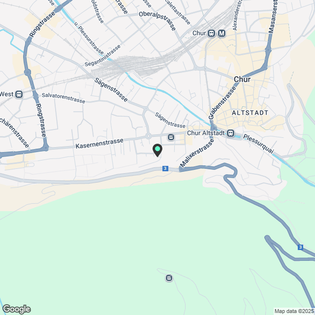 Einzimmerwohnungen mit Villa zur Mitbenützung - Karte