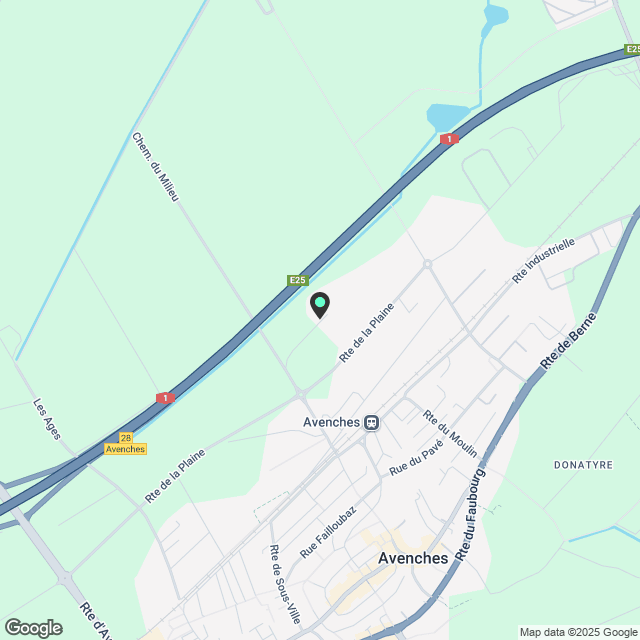 Brandneue 2.5 Zimmerwohnung in Avenches-Milavy - Karte
