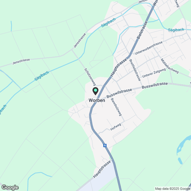 6.5 Zimmerwohnung in Worben - Karte