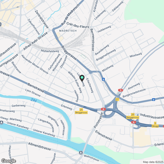 ?? Frisch sanierte 4.5-Zimmerwohnung mit Balkon am beliebten Lischenweg in Biel - Karte