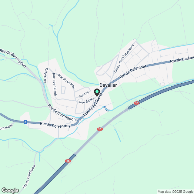 Wohnung 2.5 Zimmer in Develier mit Terrasse - Karte