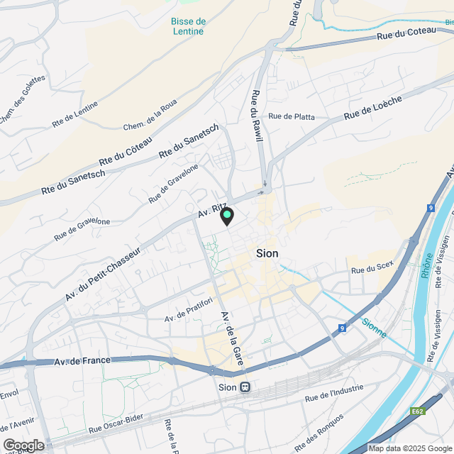 BAHNHOFSHOF - Wo das Herz von Sion schlägt - Karte