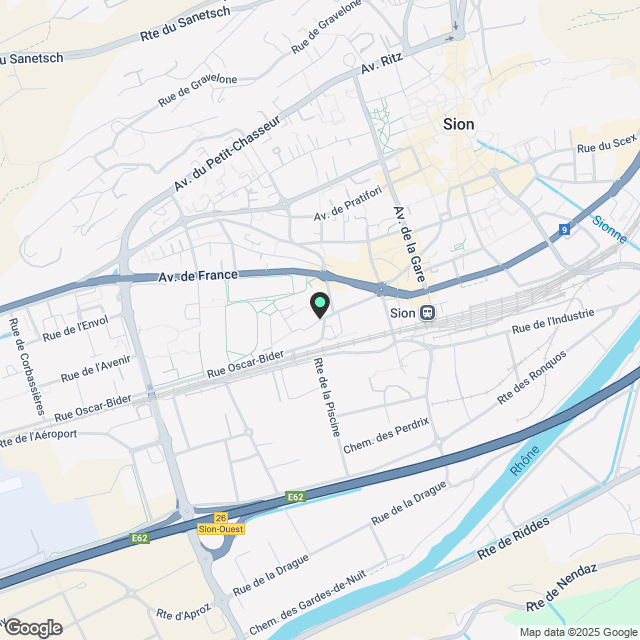 Magnificent Apartment neu im 2. Stock mit 2,5 Zimmern in Aproz (Sion) - Karte