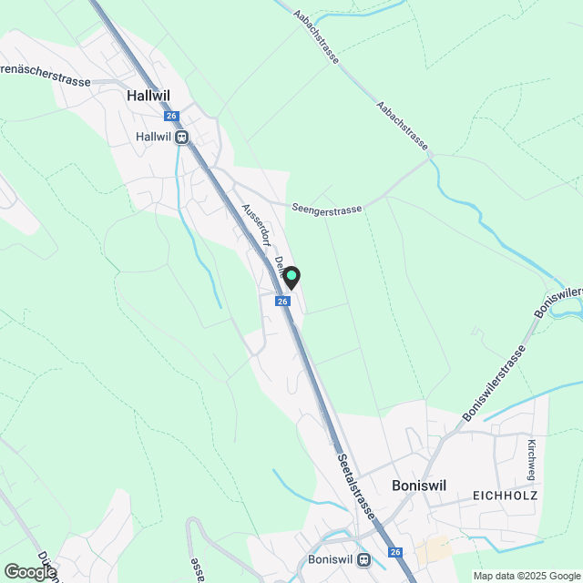 Exklusives Wohnen mit Weitsicht auf Berge und Hallwilersee - Karte