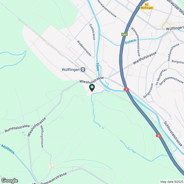 Möblierte 3.5-Zimmer-Wohnung in Winterthur Wülflingen (befristet von Januar bis Mai 2026) - Karte
