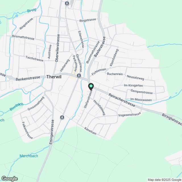 Luxuriöse Attikawohnung mit 3.5 Zimmern in Therwil, Kanton BL - Karte
