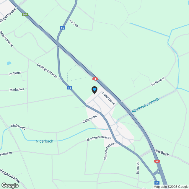 Helle 3.5-Zimmer-Wohnung mit zwei Balkonen und Weitblick ins Grüne - Karte