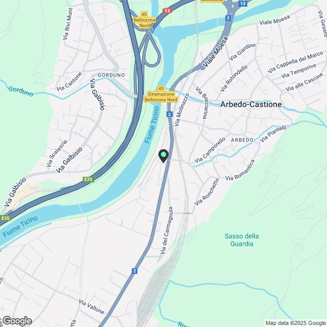 Moderno appartamento (n.14) di 2.5 locali nel cuore di Bellinzona - Karte