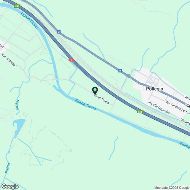 Moderne Einfamilien-Villa mit privatem Garten – Pollegio - Karte