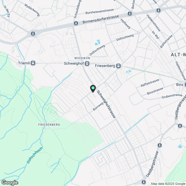 Frappente Wiedikon 3.5ZW mit Keller und W/T, nah z. SBahn Markt, über Blueground - Karte