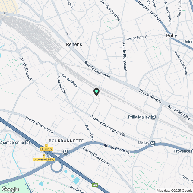 Wohnung mit 3.5 Zimmern im 5. Stock in Chêne Park in Renens - Karte