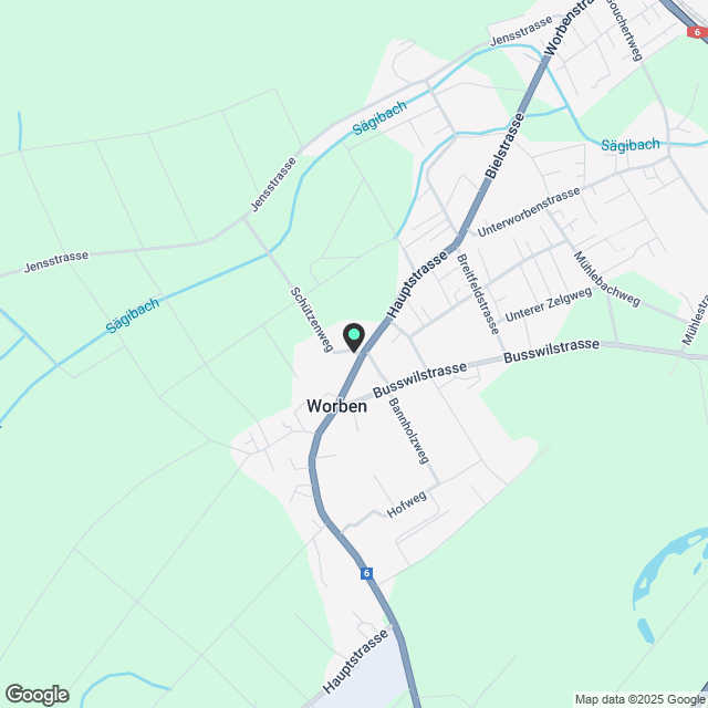 3.5 Zimmerwohnung in Worben - Karte