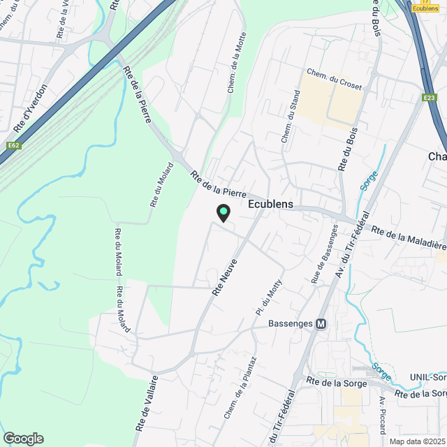 Zu vermieten in Ecublens - Gewerbegebiet - neue Residenz - 72 m² - Karte