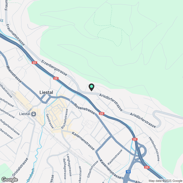 Neubau 2.5-Zimmerwohnung in Liestal - Karte