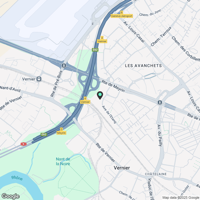 Nonanteneuf appart hotel Genève Étang / Airport - One Bedroom - Karte