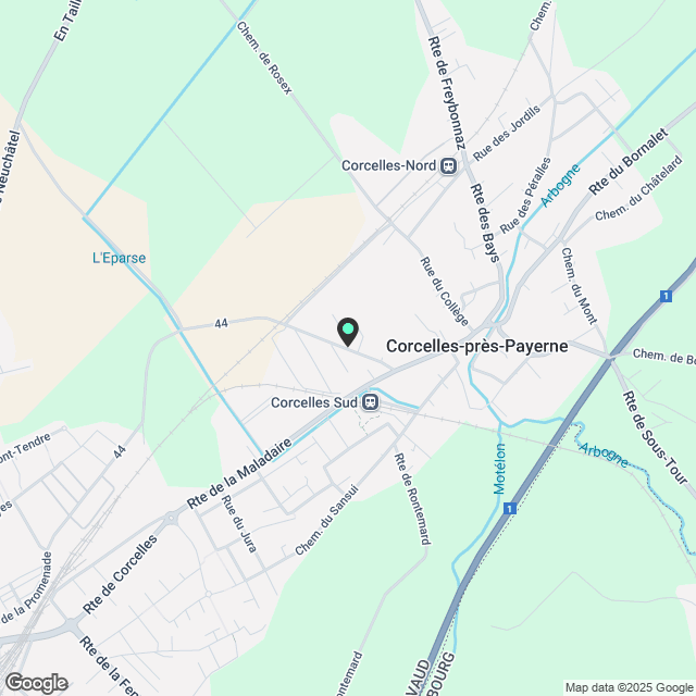 Administratif/Bureau 4 pièces 200 m2 à Corcelles-près-Payerne - Karte