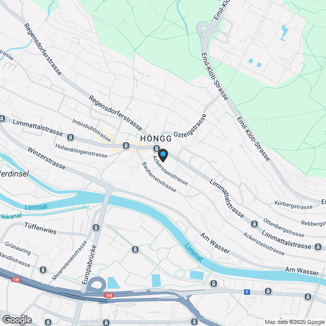 Wohnen im Ortskern von Zürich-Höngg - Karte