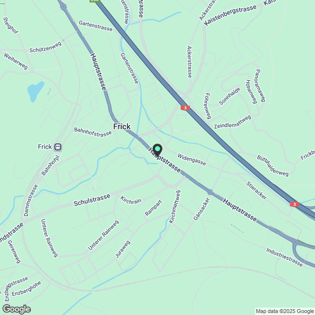 Wunderschöne 2.5-Zimmer-Dachwohnung mitten in Frick - Karte