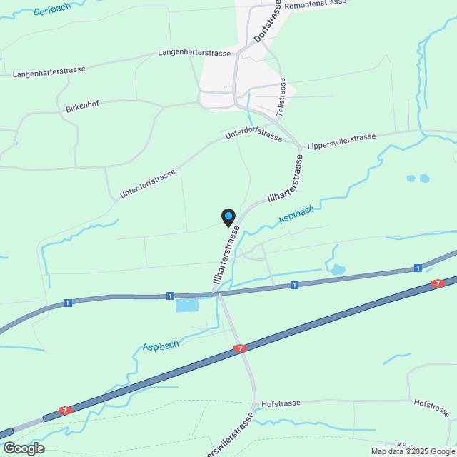 Zu verkaufen bei 8556 Wigoltingen, neues freistehendes 6½ Zi.-EFH am Südhang, an ruhiger, sonniger Lage mit Weitsicht /Massivbau ! - Karte