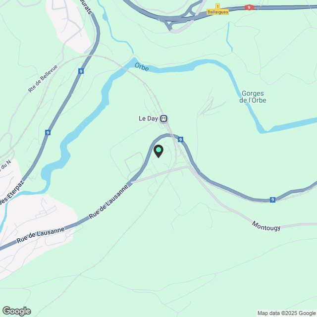 Prächtige 4.5 Zimmer - Contournement 10 - Vallorbe - Lot E-C-4 - Karte