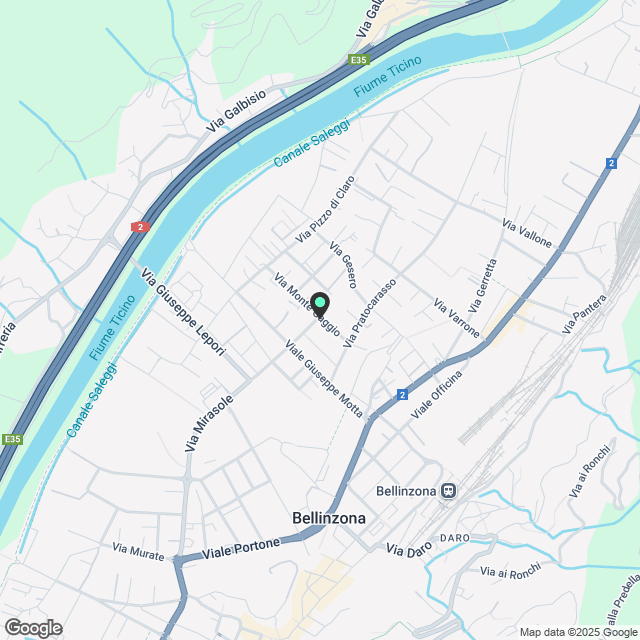 Modernes 4.5-Zimmer-Apartment mit Balkon in Bellinzona - Karte