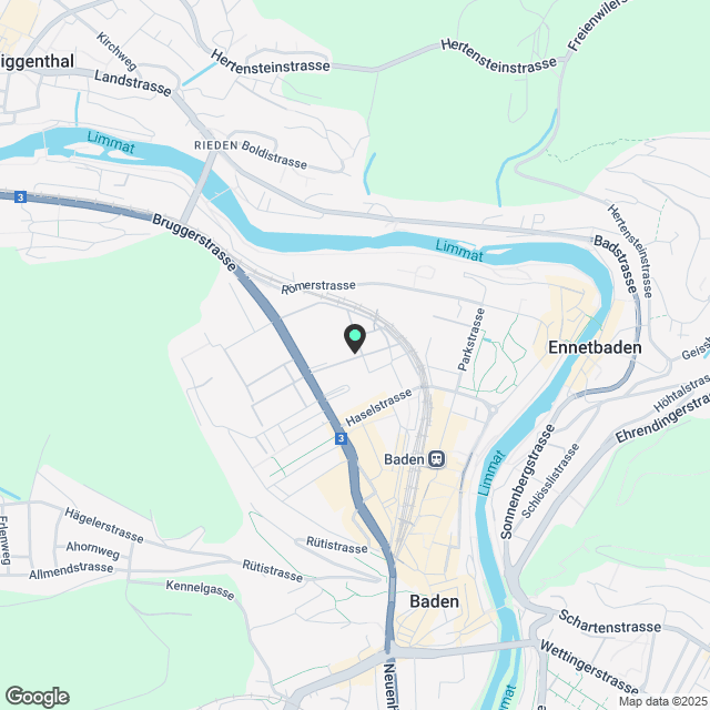 City Pop - Cosy Studio Apartments Baden, AG - Karte