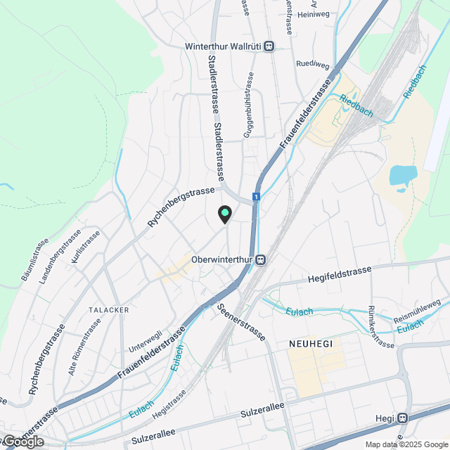 Neue 2-Zimmer-Wohnung in Winterthur-Hegi - Karte